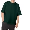 Premium Blank Drop Shoulder-Lycra Fabric-Green