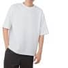Premium Blank Drop Shoulder-Lycra Fabric-White