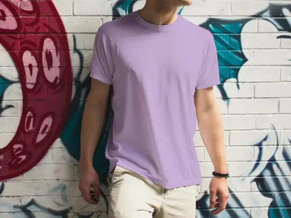 Premium Blank T-shirt-Lavender