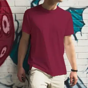 Premium Blank T-shirt-Maroon