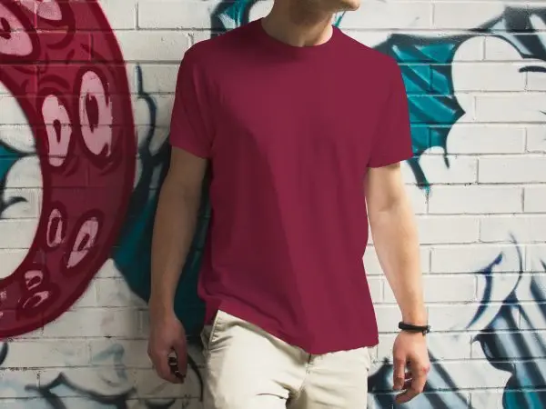 Premium Blank T-shirt-Maroon