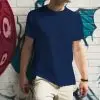 Premium Blank T-shirt-Navy Blue