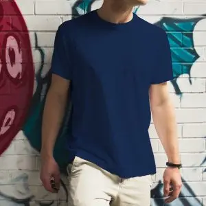 Premium Blank T-shirt-Navy Blue
