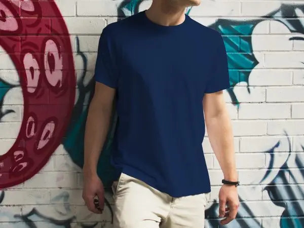 Premium Blank T-shirt-Navy Blue