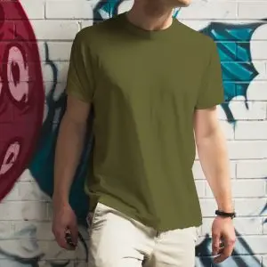 Premium Blank T-shirt-Olive