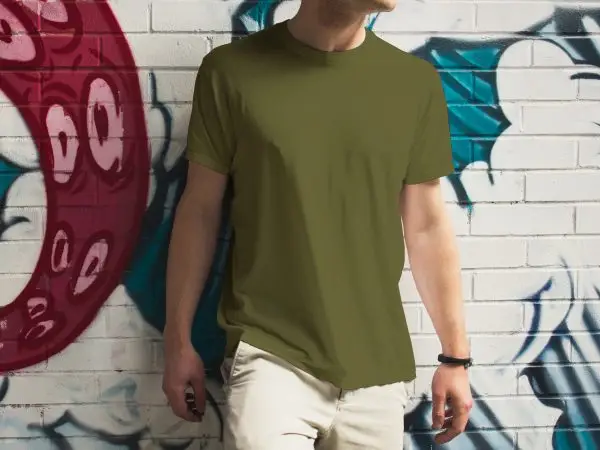 Premium Blank T-shirt-Olive
