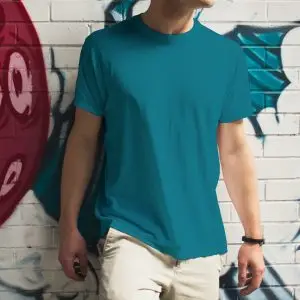 Premium Blank T-shirt-Petrol