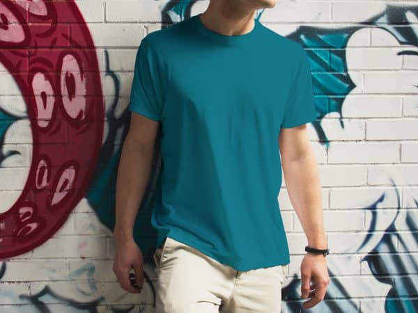 Premium Blank T-shirt-Petrol