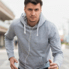Basic Hoodie For Mens-Grey