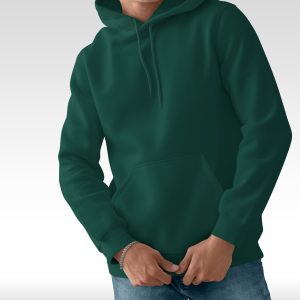 Premium Hoodie For Mens-Bottle Green