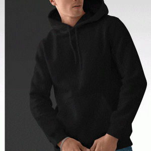 Basic Hoodie For Mens-Black