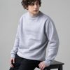 Basic Sweatshirt For Mens-Grey
