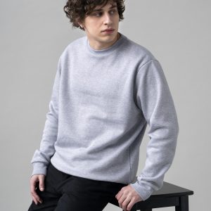 Basic Sweatshirt For Mens-Grey