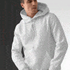 Basic Hoodie For Mens-White