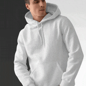 Basic Hoodie For Mens-White