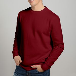 Premium Sweatshirt For Mens-Maroon
