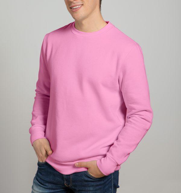 Premium Sweatshirt For Mens-Pink