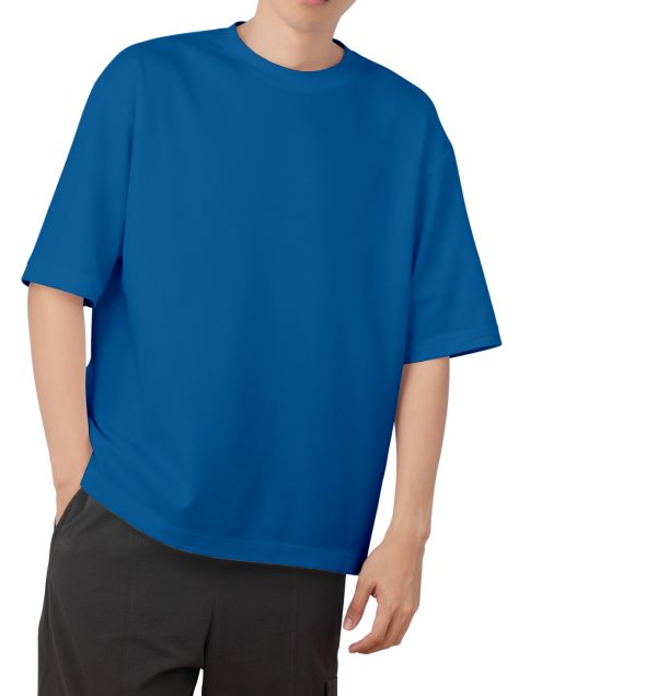 Drop Shoulder T-Shirt-Petrol