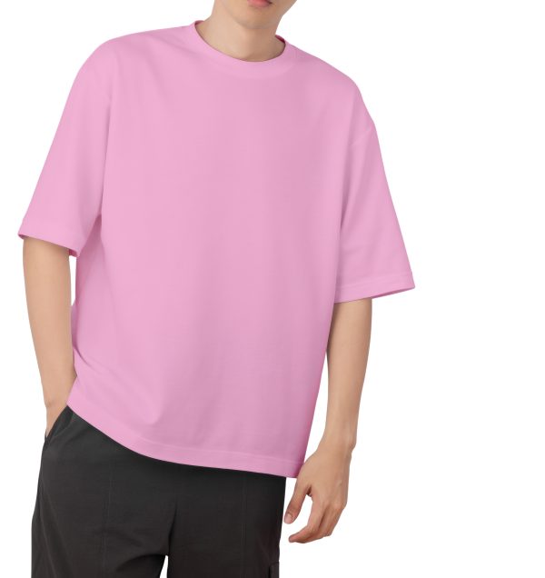 drop shoulder pink