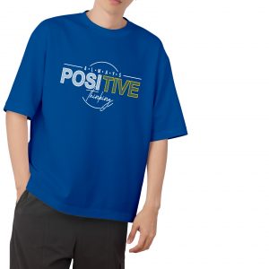 Always Positive Drop Tees-Petrol