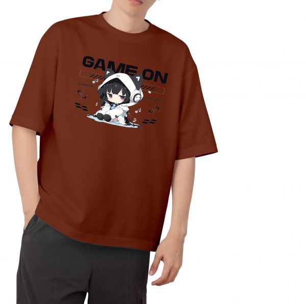 Game On Drop Shoulder-Coffee