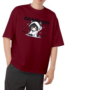 Game On Drop Shoulder-Maroon