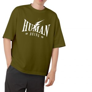 Human Being Drop Shoulder-Olive