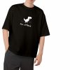I'm Offline Drop Shoulder-Black