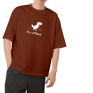 I'm Offline Drop Shoulder-Coffee