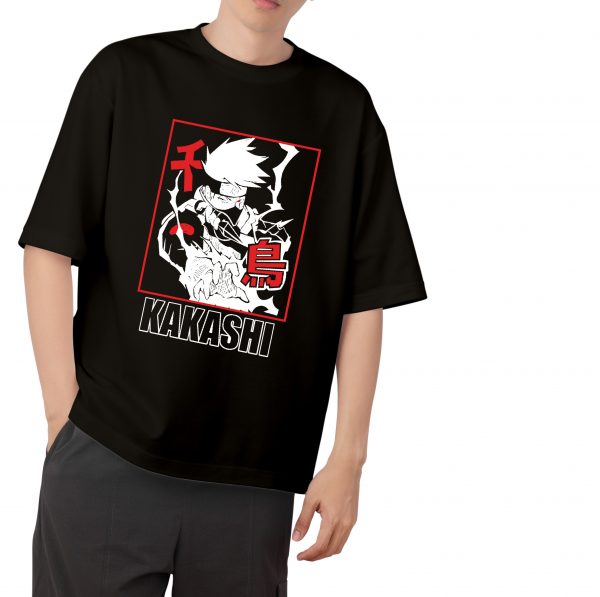 Kakashi Drop Shoulder-Black