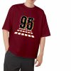 Ninety Five Drop Shoulder-Maroon