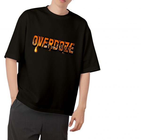 Overdoze Drop Shoulder-Black