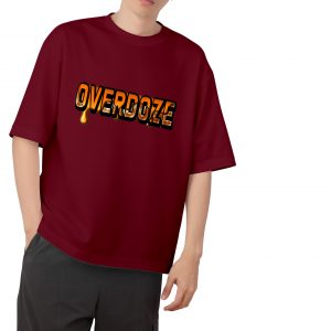Overdoze Drop Shoulder-Maroon